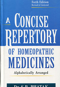 Phatak S.R. - A Concise Repertory of Homeopathic Medicines