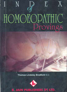 Bradford T.L. - Index of Homoeopathic Provings