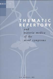 Mirilli J.A. - Thematic Repertory and Materia Medica of the Mind Symptoms - Paperback edition