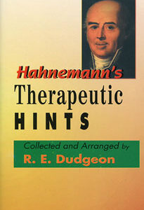 Dudgeon R.E. - Hahnemann's Therapeutic Hints