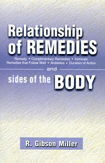 Gibson Miller .R. - Relationship of Remedies and sides of the Body