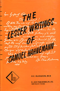 Dudgeon R.E. / Hahnemann S. - The Lesser Writings of Samuel Hahnemann
