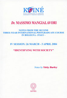 Mangialavori M. - Notes, Session 4 - Identifying with Society
