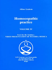 Geukens A. - Homoeopathic practice - Volume IV